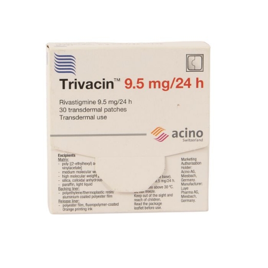 Picture of Trivacin 9.5MG / 24HR Transdermal Patch 30’s